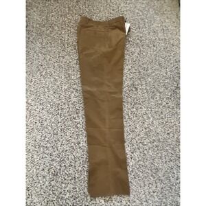 Ben Silver New  Velvet Corduroy Men's Pants Sz 35 Made in Italy Open Hem‎ Beige